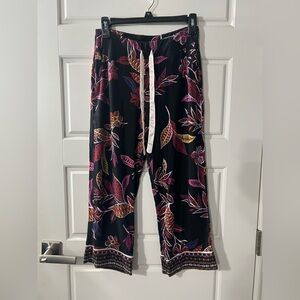 Soma Cool Nights Women’s Floral Pj Cropped Pants Size Small